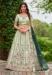 Picture of Gorgeous Satin & Silk Off White Lehenga Choli