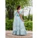 Picture of Satin & Silk Light Steel Blue Lehenga Choli