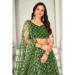 Picture of Wonderful Net Dark Olive Green Lehenga Choli