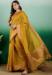 Picture of Gorgeous Organza Golden Rod Saree