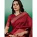 Picture of Elegant Organza Fire Brick Saree