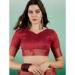 Picture of Elegant Organza Fire Brick Saree