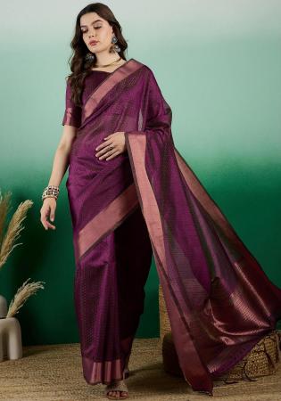 Picture of Splendid Organza Brown Saree