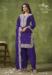 Picture of Silk Midnight Blue Straight Cut Salwar Kameez