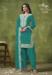 Picture of Sightly Silk Teal Straight Cut Salwar Kameez