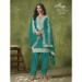 Picture of Sightly Silk Teal Straight Cut Salwar Kameez