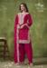 Picture of Ideal Silk Dark Red Straight Cut Salwar Kameez