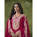 Picture of Ideal Silk Dark Red Straight Cut Salwar Kameez