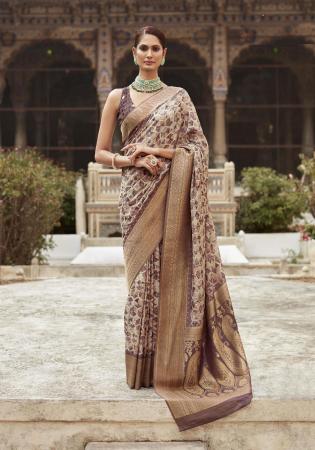 Picture of Fascinating Silk Dark Olive Green Saree