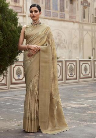 Picture of Nice Silk Dark Khaki Saree