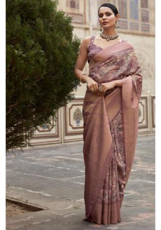 Picture of Good Looking Silk Rosy Brown Saree