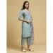 Picture of Cotton Light Steel Blue Readymade Salwar Kameez