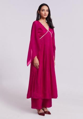 Picture of Radiant Organza Maroon Readymade Salwar Kameez