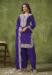 Picture of Magnificent Chiffon Purple Straight Cut Salwar Kameez