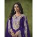 Picture of Magnificent Chiffon Purple Straight Cut Salwar Kameez