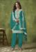 Picture of Good Looking Chiffon Teal Straight Cut Salwar Kameez