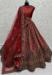 Picture of Charming Chiffon Red Lehenga Choli