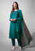 Picture of Classy Cotton Teal Readymade Salwar Kameez