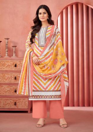 Picture of Beauteous Cotton Burly Wood Straight Cut Salwar Kameez