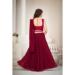 Picture of Nice Silk Maroon Lehenga Choli