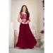 Picture of Nice Silk Maroon Lehenga Choli