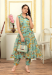 Picture of Alluring Cotton Medium Aqua Marine Kurtis & Tunic