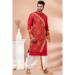 Picture of Fine Chiffon Dark Red Kurtas