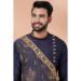 Picture of Magnificent Chiffon Navy Blue Kurtas