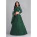 Picture of Sublime Net Dark Green Lehenga Choli