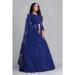 Picture of Well Formed Net Midnight Blue Lehenga Choli