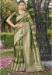 Picture of Statuesque Silk Dark Olive Green Saree