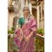 Picture of Gorgeous Silk Pale Violet Red Saree