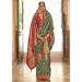 Picture of Ideal Silk Dark Olive Green Saree