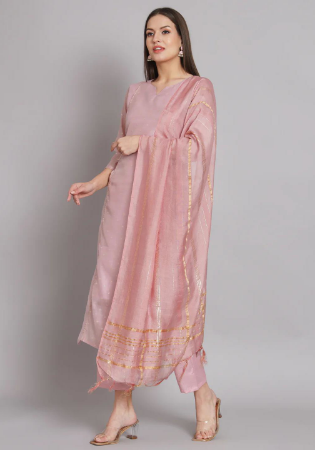 Picture of Comely Chiffon Rosy Brown Readymade Salwar Kameez