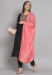 Picture of Chiffon Dark Slate Grey Readymade Salwar Kameez