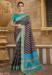 Picture of Statuesque Satin & Silk Dark Slate Grey Saree