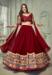 Picture of Excellent Georgette Maroon Lehenga Choli