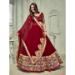 Picture of Excellent Georgette Maroon Lehenga Choli