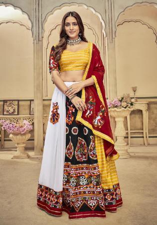 Picture of Marvelous Georgette White Lehenga Choli