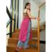 Picture of Georgette & Silk Light Coral Kurtis And Tunic