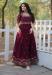 Picture of Well Formed Georgette Dark Magenta Readymade Gown