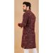 Picture of Exquisite Cotton Maroon Kurtas