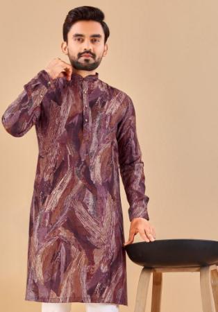 Picture of Nice Cotton Dark Olive Green Kurtas