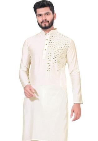 Picture of Nice Chiffon Beige Kurtas