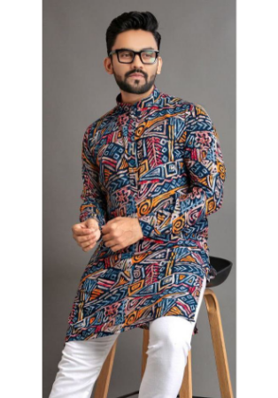 Picture of Elegant Cotton Dark Slate Grey Kurtas