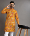 Picture of Pleasing Cotton Golden Rod Kurtas