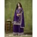 Picture of Silk Midnight Blue Straight Cut Salwar Kameez