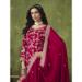 Picture of Pleasing Silk Dark Red Straight Cut Salwar Kameez