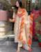 Picture of Amazing Crepe Beige & Rosy Brown Kurtis & Tunic