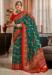 Picture of Ravishing Silk Forest Green Saree